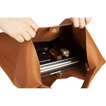 YLYYHH Leather Tote Bag, Oversized Hobo Bags, Large Tote Bag for Women Work, Vegan Leather Handbags Travel, Oversized Tote Handbag, Brown