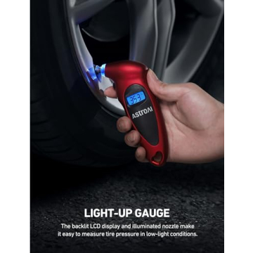 AstroAI Digital Tire Pressure Gauge with Backlight LCD