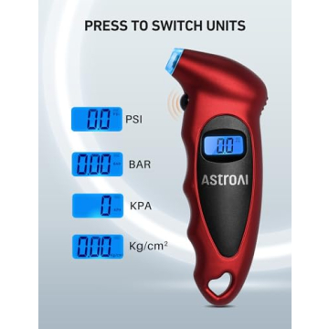 AstroAI Digital Tire Pressure Gauge with Backlight LCD