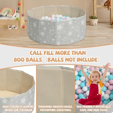 PLAY 10 Ball Pit for Toddlers - Indoor & Outdoor Fun