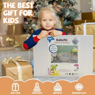 PLAY 10 Ball Pit for Toddlers - Indoor & Outdoor Fun