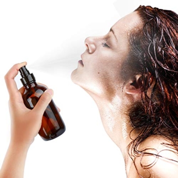 ESARORA Amber Glass Spray Bottle Set for Cleaning & Oils