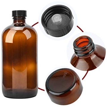 ESARORA Amber Glass Spray Bottle Set for Cleaning & Oils