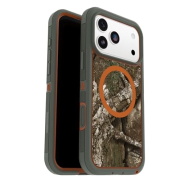 OtterBox iPhone 17 Pro Max Defender Series Pro XT Clear Case - Realtree Green Camo - Tough, Rugged &...