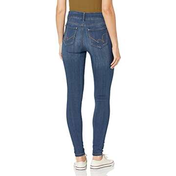 WallFlower Women's Ultra Skinny Mid-Rise Insta Soft Juniors Jeans (Standard and Plus), Hayden Pure, 13 Short