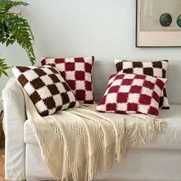 MIULEE Decorative Throw Pillow Covers for Cozy Winter