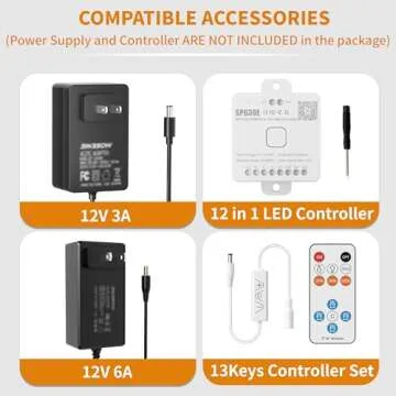 PAUTIX COB LED Strip Warm White 3000K DC12V, 18Ft/5.5M 2772LEDs CRI90+ Flexible LED Tape Lights for Cabinet Engineering Home DIY Lighting Project with 8mm COB Connector(Power Supply Not Included)
