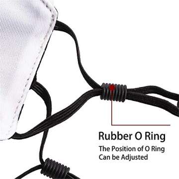 Friends Logo TV Series Show F.R.I.E.N.D.S Face Cover Balaclava Windproof Men's Women's Dustproof Mouth Cover with 2 Filter?Adjustable Elastic Strap Made in USA