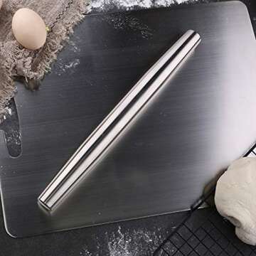High-Quality Stainless Steel Rolling Pin for All Bakers