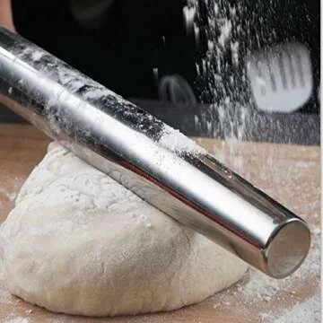 High-Quality Stainless Steel Rolling Pin for All Bakers