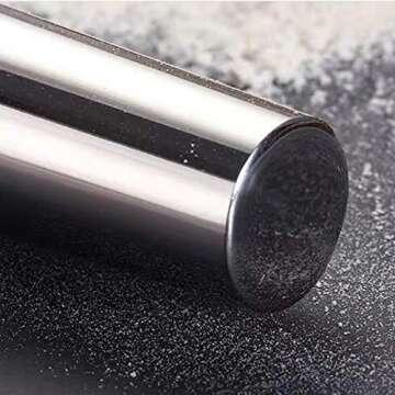 High-Quality Stainless Steel Rolling Pin for All Bakers