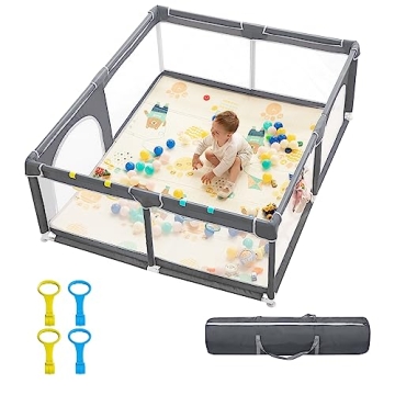 dearlomum Baby Playpen - Extra Large Playard for Children 0-12 Months - Safe and Spacious