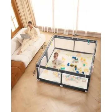 Extra Large dearlomum Baby Playpen for Secure Toddler Play