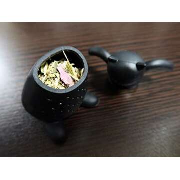 BPA-Free Silicone Tea Infuser - Black Cat Design