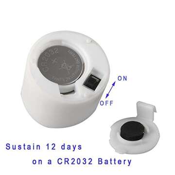 eLander LED Tea Lights Flameless Candle with Timer, 6 Hours on and 18 Hours Off, 1.4 x 1.3 Inch, Warm White, [12 Pack]