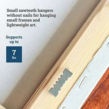 No Nail Sawtooth Hangers for Easy Crafting - 100 Pack