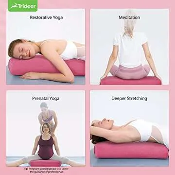 Trideer Inflated Wobble Cushion - Wiggle Seat for Sensory Kids(Multiple Colors), Core Balance Disc (Extra Thick), Flexible Seating for All Age (Deep Pink)