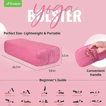 Trideer Inflated Wobble Cushion - Wiggle Seat for Sensory Kids(Multiple Colors), Core Balance Disc (Extra Thick), Flexible Seating for All Age (Deep Pink)