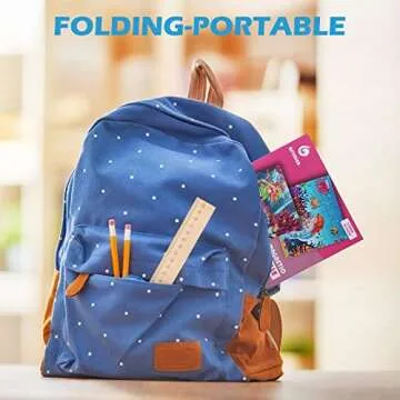 Travofun Magnetic Puzzles for Kids Ages 3-5,20 Piece Jigsaw Mermaid Puzzles for Toddlers 2-4,Children Travel Activity Toys Games for 3 4 5 6 Years Girls in Car Airplane,Learning Magnet for Road Trip