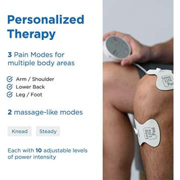 OMRON Pocket Pain Pro TENS Unit Muscle Stimulator, Simulated Massage Therapy for Lower Back, Arm, Foot, Shoulder and Arthritis Pain, Drug-Free Pain Relief (PM400)