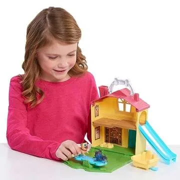 Puppy Dog Pals Stow N' Go Playset with Handle, Travel Toys for Kids, Officially Licensed Kids Toys for Ages 3 Up by Just Play