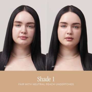 Summer Fridays Sheer Skin Tint - Tinted Moisturizer with Hyaluronic Acid - Helps Diminish Uneven Skin Tone - Sheer to Light Coverage - Shade 1 - Fair with Neutral Peach Undertones (1 Fl Oz)