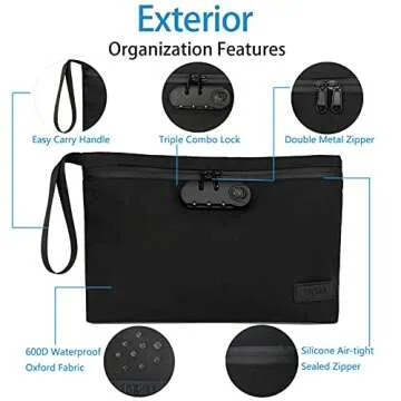 Ingkee Smell Proof and Odor Proof Bag with Lock