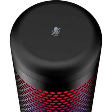 HyperX Newest QuadCast S - RGB USB Condenser Microphone for PC, PS4, Mac, Gaming, Streaming, Podcasts, Twitch, YouTube with GalliumPi Pop Filter