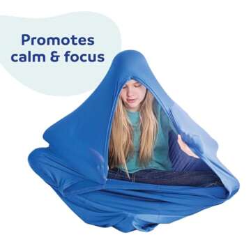 Fun and Function - Transformer Sensory Sack - Sensory Compression Sack - Sensory Sack for Kids with Special Needs - Soothing and Encourages Focus - Small - Blue