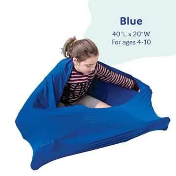 Fun and Function - Transformer Sensory Sack - Sensory Compression Sack - Sensory Sack for Kids with Special Needs - Soothing and Encourages Focus - Small - Blue