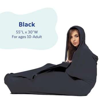 Fun and Function - Transformer Sensory Sack - Sensory Compression Sack - Sensory Sack for Kids with Special Needs - Soothing and Encourages Focus - Small - Blue