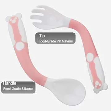 PandaEar Bendable Baby Utensils | Safe & Simple Feeding Tools