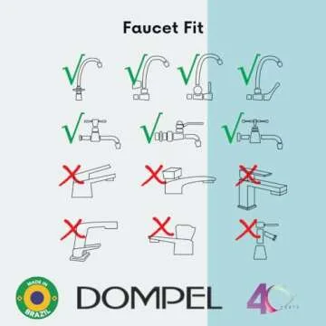 Dompel Wash Unit with Headrest and Set of 4 Hair Brushes | Handicap & Disabled, Seniors | Hairstylist, home services | Portable Shampoo Bowl with Chrome Steel Structure | Includes Drain Hose, Faucet