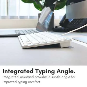 Macally Small Wired Keyboard for Mac and Windows - 78 Scissor Switch Keys Compatible Apple Keyboard - USB Mini Keyboard That Saves Space and Looks Great - Plug and Play Wired Mac Keyboard - Aluminum