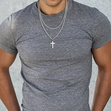 Men's Stainless Steel Cross Necklace | Yooblue