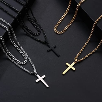 Men's Stainless Steel Cross Necklace | Yooblue