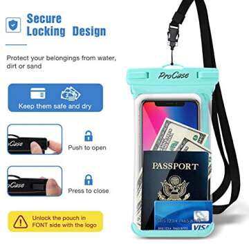 ProCase Waterproof Phone Pouch for All Aquatic Adventures