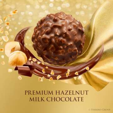 Ferrero Rocher 16 Count Milk Chocolate Hazelnut Gift Box