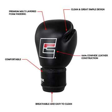 Combat Corner Premium Thai Boxing Gloves for Men and Women