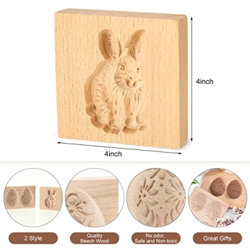 Premium Wooden Cookie Mold for Memorable Baking Fun