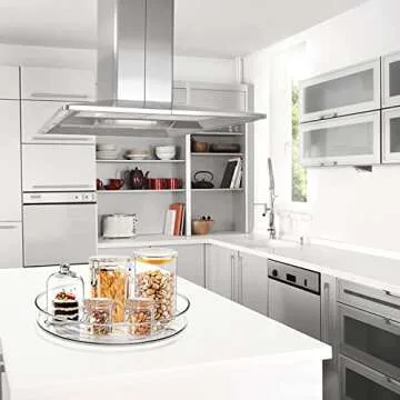 2PACK - 10" Clear Lazy Susan Organizer for Cabinet – Quality-Crafted, Durable Turntable Organizer, Bathroom & Cabinet Organizer for Pantry Organization and Storage – Kitchen Organization by TLC Depot