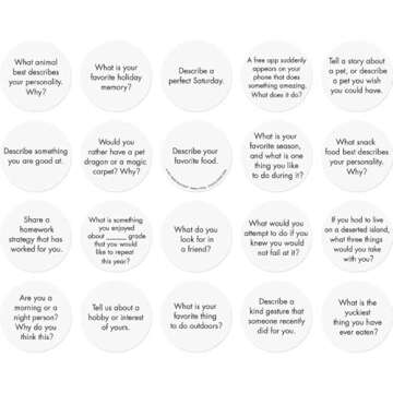 Exciting Morning Meeting Chips for Kids - 40 Conversation Starters