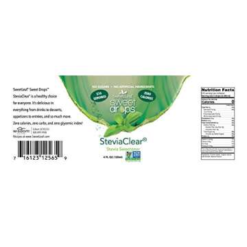 Sweet Leaf Sweet Drop SteviaClear Sweetener 4 oz bottle