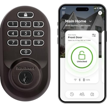 Kwikset Halo Wi-Fi Smart Lock - Keyless Entry with SmartKey Security