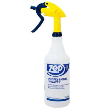Zep Professional Spray Bottle - 32 oz (Case of 12) - Heavy-Duty Ergonomic Spray Bottles