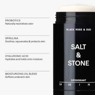 Salt & Stone Natural Deodorant Black Rose Oud Extra Strength
