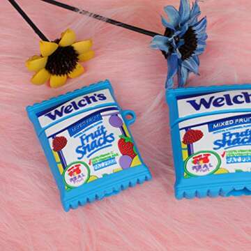 Oqplog for AirPod Pro 2019/Pro 2 Gen 2022 Case Food Design Cover for AirPods Pro Silicone Cases Air Pods Pro Cute Funny Cartoon 3D Kawaii Fun Soft Cool Unique for Girls Boys Teen Girly (Fruit Candy)