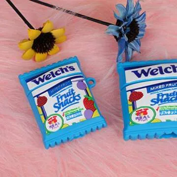 Oqplog for AirPod Pro 2019/Pro 2 Gen 2022 Case Food Design Cover for AirPods Pro Silicone Cases Air Pods Pro Cute Funny Cartoon 3D Kawaii Fun Soft Cool Unique for Girls Boys Teen Girly (Fruit Candy)