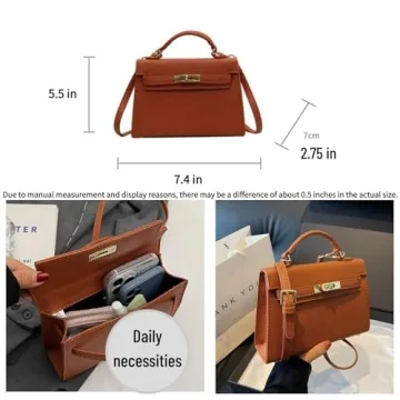 Trendy PU Leather Crossbody Bag for Women - Stylish & Affordable