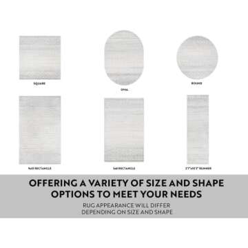 Livabliss Chester Boho Moroccan Area Rug,6'7" x 9',Grey